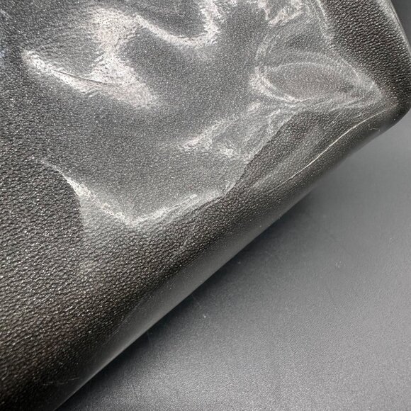 Vintage Handbag Mid Century Shimmery Gray Purse Gold Tone Top Handle Retro - Picture 8 of 12